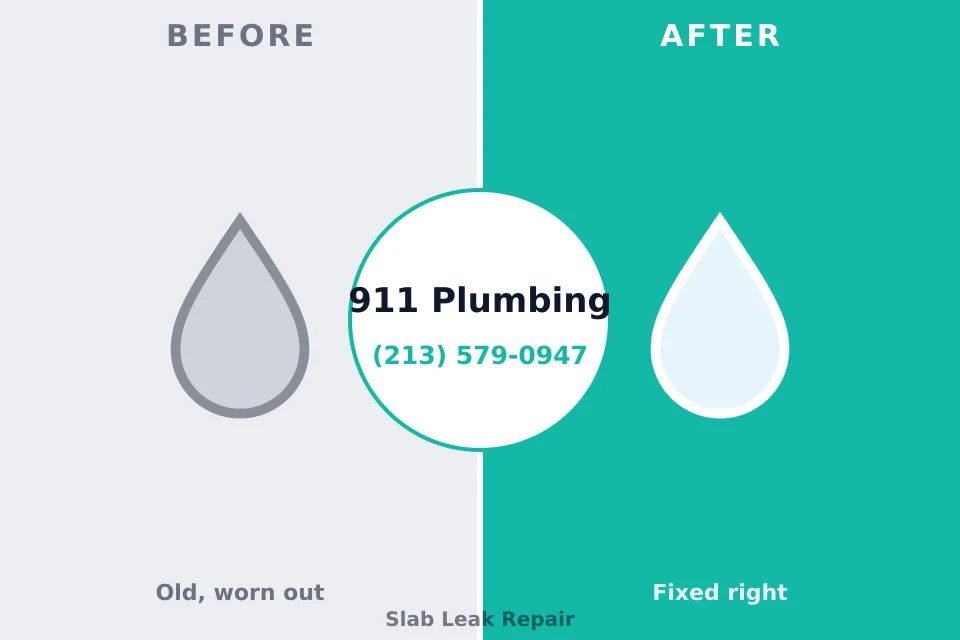 Before and after: plumbing repair Lake Hallie, WI